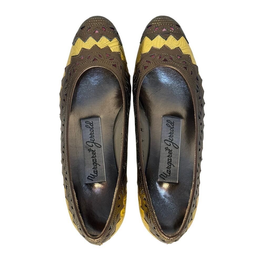 Vintage Margaret Jerrold Gold Pumps